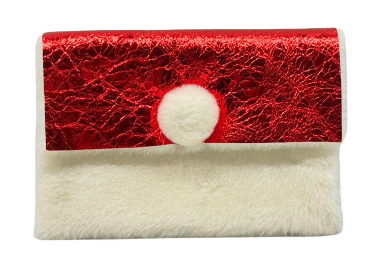 KIWI Clutch Goldleaf Red